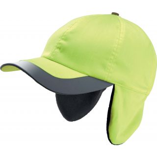 Casquette hiver fluorescente 6 panneaux KP122 - Fluorescent Yellow