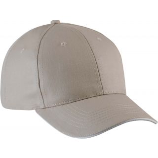 Casquette avec sandwich contrasté KP 153 - Beige / White
