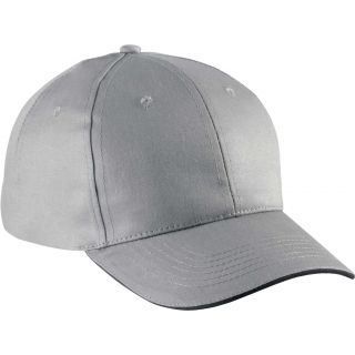 Casquette avec sandwich contrasté KP 153 - Light Grey / Dark Grey