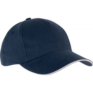 Casquette 5 panneaux Bio KP210 - Navy / Natural