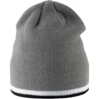 Bonnet enfant avec bande bicolore KP523 - Grey / White / Black
