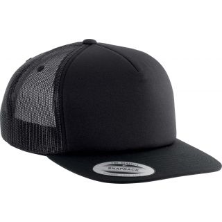 Casquette 5 panneaux Trucker classique KP911 - Black / Black / Black