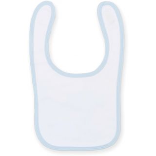 Bavoir LW082 - White / Pale Blue