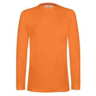 T-shirt sport double peau manches longues unisexe PA005 - Orange