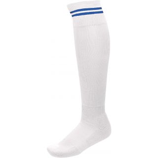Chaussettes de sport rayées PA015 - White / Dark royal Blue