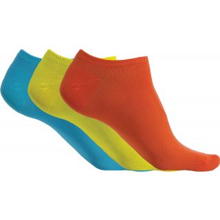 Socquettes microfibre PA033 - FLUORESCENT ORANGE / Fluorescent Yellow / Turquoise