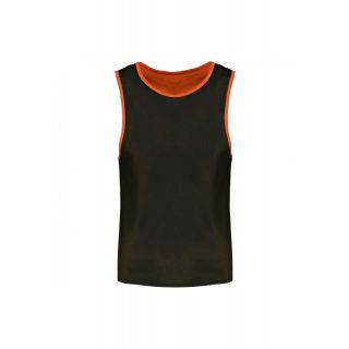 Coloris de la Chasuble réversible multisports PA042 - Spicy Orange / Black