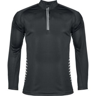 T-shirt homme manches longues sport 1/4 zip PA325 - Black