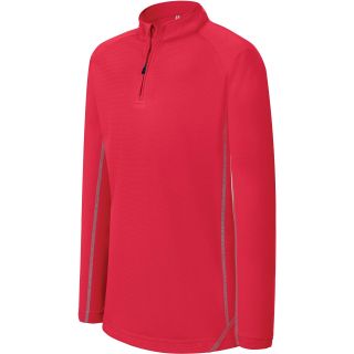 Sweat-shirt enfant running 1/4 zip PA346 - Sporty Red