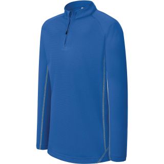 Sweat-shirt enfant running 1/4 zip PA346 - Sporty Royal Blue