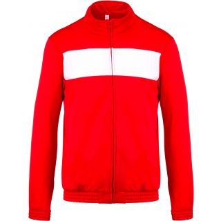 Veste de survêtement adulte PA347 - Sporty Red / White