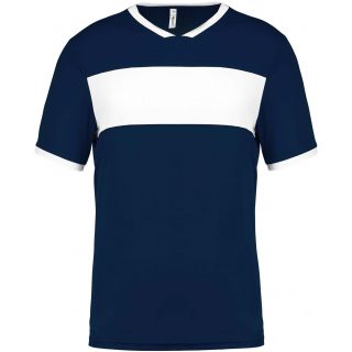 Maillot adulte polyester manches courtes PA4000 - Sporty Navy / White