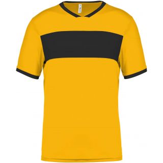 Maillot adulte polyester manches courtes PA4000 - Sporty Yellow / Black