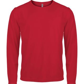 T-shirt homme manches longues sport PA443 - Red
