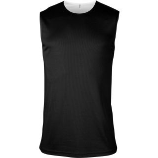 Maillot basket réversible unisexe PA464 - Black / White -