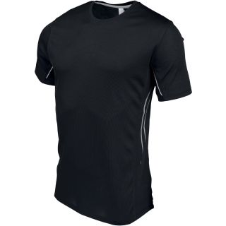 T-shirt sport bi-matière manches courtes PA465 - Black / Silver