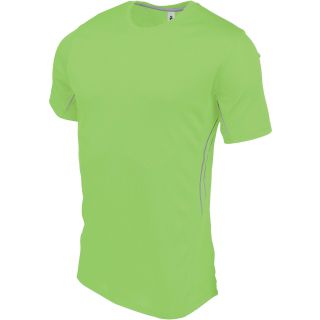 T-shirt sport bi-matière manches courtes PA465 - Lime / Silver