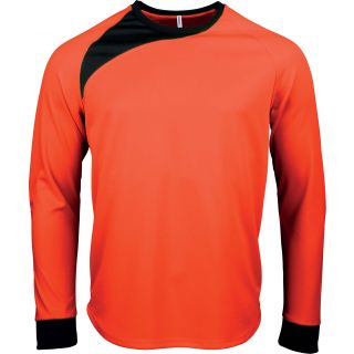 Maillot de gardien enfant manches longues PA471 - Fluorescent Orange / Black