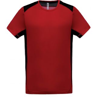 T-shirt sport bicolore PA478 - Red / Black
