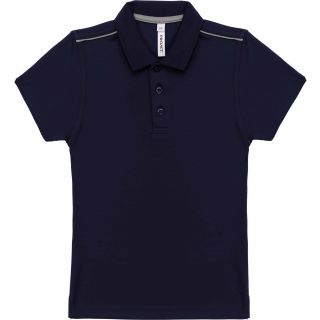 Polo sport manches courtes enfant PA488 - Sporty Navy