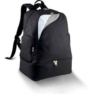 Sac à dos multisports fond rigide PA536 - Black / White / Light Grey