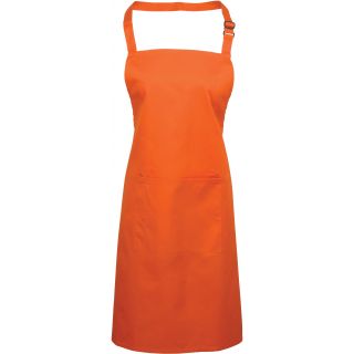 Tablier à bavette "Colours" avec poche PR154 - Orange
