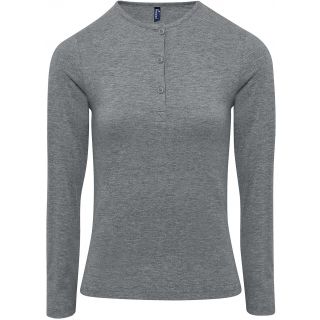 T-shirt femme "Long John" PR318 - Grey Marl