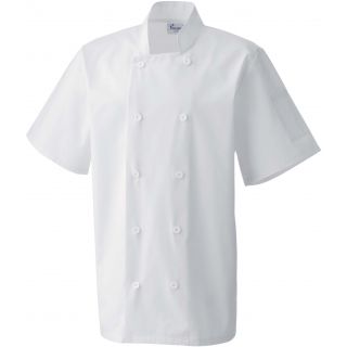 Veste de cuisine manches courtes PR656 - White
