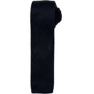 Cravate fine tricotée PR789 - Black