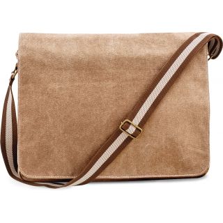 Sac courrier vintage en toile QD610 - Sahara