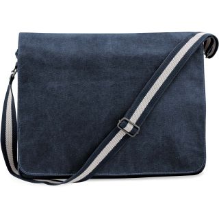Sac courrier vintage en toile QD610 - Vintage Oxford Navy