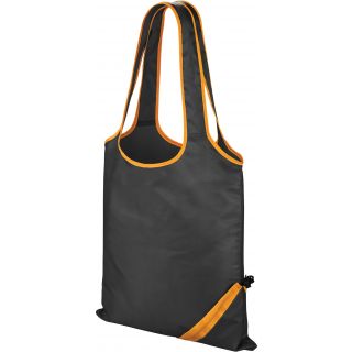 Sac shopping "compact" - Black / Orange