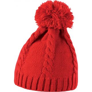 Bonnet à pompon R149X - Red