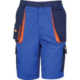 Short de travail Lite R319X - Royal / Navy / Orange