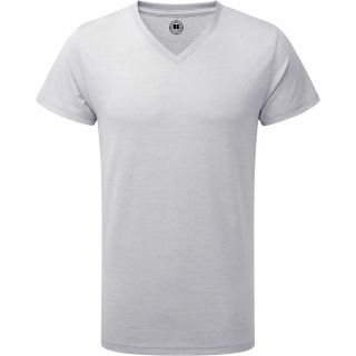 T-shirt homme col V RU166M - Silver Marl