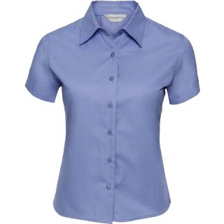 Chemise manches courtes femme twill RU917F - Blue