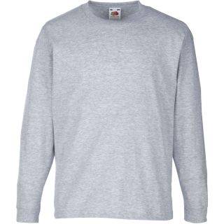 T-shirt enfant manches longues valueweight SC61007 - Heather Grey