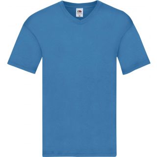 T-shirt homme col V Original-T SC61426 - Azur Blue