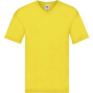 T-shirt homme col V Original-T SC61426 - Yellow