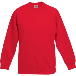 Sweat-shirt enfant manches raglan SC62039 - Red