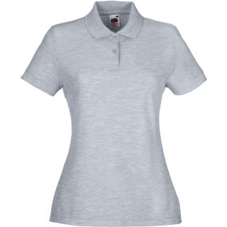 Polo femme piqué 65/35 SC63212 - Heather Grey