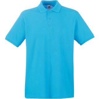 Polo homme manches courtes premium SC63218 - Azur Blue