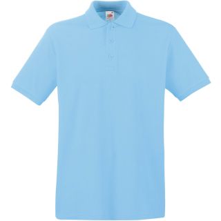 Polo homme manches courtes premium SC63218 - Sky Blue