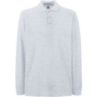 Polo homme manches longues premium SC63310 - Ash