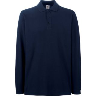 Polo homme manches longues premium SC63310 - Deep Navy