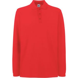 Polo homme manches longues premium SC63310 - Red