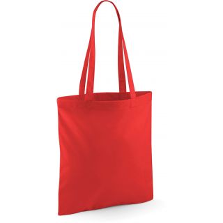 situation du Sac totebag coton à anses longues W101 - Bright Red - 42 x 38 cm