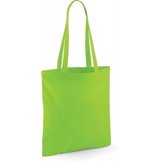 situation du Sac totebag coton à anses longues W101 - Lime Green - 42 x 38 cm