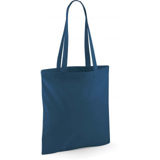 situation du Sac totebag coton à anses longues W101 - Petrol - 42 x 38 cm