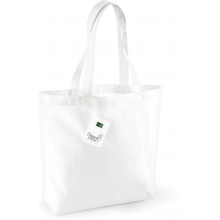 Sac shopping totebag coton bio W180 - White - 35 x 32 x 12 cm